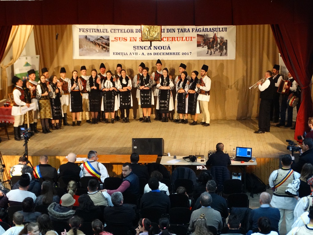 Ceata de Feciori din Poiana Marului, Festivalul Cetelor de Feciori din Tara Fagarasului - Sus in slava cerului, Sinca Noua, 2017